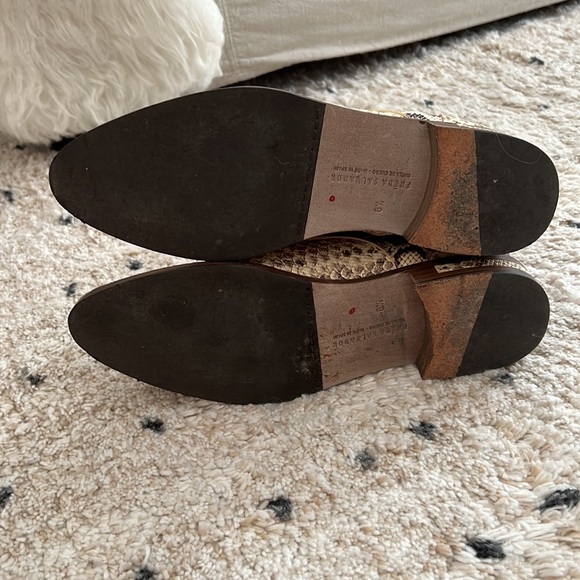 Freda Salvador Ralf Embossed Snake Lace Boots in Vanilla - Picture 9 of 9